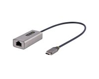 StarTech.com Adaptador USB-C a Ethernet - Adaptador USB 3.0 de Red Ethernet Gigabit 10/100/1000 Mbps - Adaptador USB Tipo C a RJ45 Ethernet - Cable de 30cm Incorporado - sin Controladores