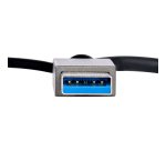 StarTech.com Adaptador de USB a HDMI Doble, USB A/C a 2 Pantallas HDMI (1x 4K30Hz, 1x 1080p), Dongle Integrado USB-A a C, Cable de 11cm, Adaptador USB 3.0 a HDMI, Windows y macOS