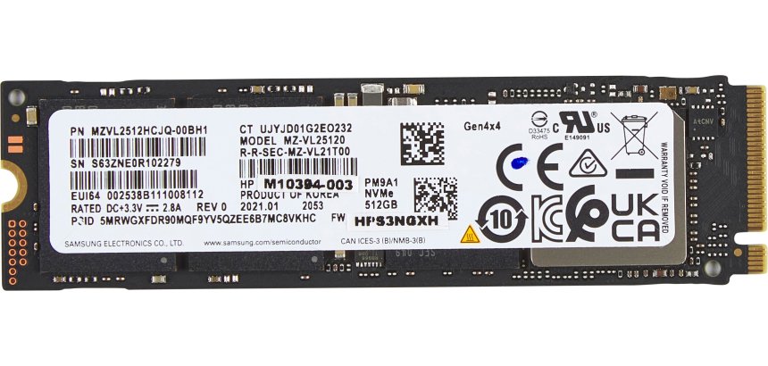 HP 512GB PCIe-4x4 NVMe M.2 SSD 512 Go PCI Express 4.0