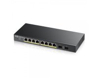 Zyxel GS1900-8HP v3 PoE Gestionado L2 Gigabit Ethernet (10/100/1000) Energía sobre Ethernet (PoE) Negro
