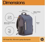 HP Travel 18 Liter 15.6 Iron Grey Laptop Backpack