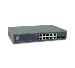 LevelOne GEP-1221 network switch Unmanaged Gigabit Ethernet (10/100/1000) Power over Ethernet (PoE) Black