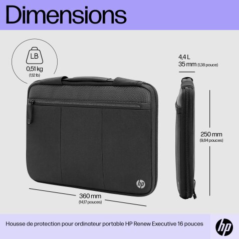 HP Housse de protection pour ordinateur portable Renew Executive 14 pouces