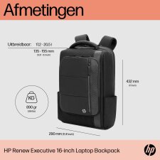 HP Renew Executive 16 inch laptopbackpack