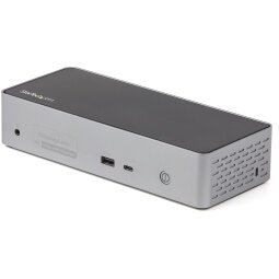 StarTech.com Mini Docking Station USB-C - Replicador de Puertos para 4 Monitores DisplayPort y HDMI 4K 60Hz - con PD de 100W - Hub Ladrón USB con 3x USB-A y 1x USBC, Red Ethernet, Audio