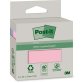 Bloc notes post-it recycled color 6820r-2pb pastel 2      blocs de 100 feuilles         76x76mm, mono color
