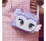 Purse Pets , Print Perfect Hoot Couture Owl, animale giocattolo e borsa interattiva con oltre 30 effetti sonori e reazioni, giocattoli per bambine dai 5 anni in su