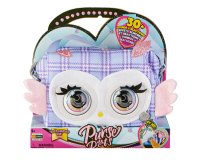 Purse Pets , Print Perfect Hoot Couture Owl, animale giocattolo e borsa interattiva con oltre 30 effetti sonori e reazioni, giocattoli per bambine dai 5 anni in su