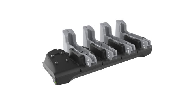 Zebra CRD-ET4X-4S8I1-01 cargador de dispositivo móvil Tableta Negro, Gris Corriente alterna Interior