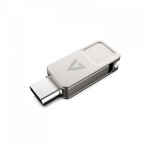 V7 VF364GTC unidad flash USB 64 GB USB Type-A / USB Type-C 3.2 Gen 1 (3.1 Gen 1) Plata