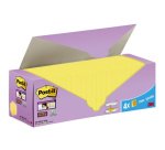 Pack de 24 blocs notes jaunes Super Sticky 76 x 76 mm - bloc de 90 feuilles dont 4 offerts.