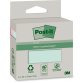 Bloc notes post-it recycled color 6820r-2lm bright  2     blocs de 100 feuilles         76x76mm, mono color