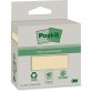 Bloc notes post-it recycled canary yellow  6820r-2y 2     blocs de 100 feuilles 76x76mm mono color