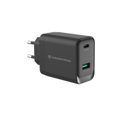 Conceptronic ALTHEA20B45 Caricabatterie per dispositivi mobili Universale Nero AC Ricarica rapida Interno