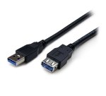 StarTech.com Câble d'extension USB 3.0 (5Gbps) SuperSpeed de 2m - Rallonge USB A vers A - M/F - Noir