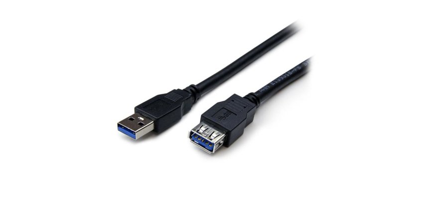 StarTech.com Câble d'extension USB 3.0 (5Gbps) SuperSpeed de 2m - Rallonge USB A vers A - M/F - Noir