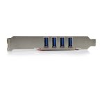 StarTech.com Scheda Pci con 4 porte USB 3.0 (5Gbps) SuperSpeed con alimentazione SATA/SP4