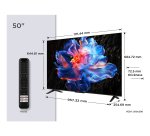 TCL TV LED 4K 126 cm 50P6K 4K HDR avec Google TV 2025