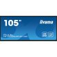 iiyama TE10518UWI-B1AG Écran d'affichage dynamique Carte A numérique 2,67 m (105") LED Wifi 450 cd/m² 5K Ultra HD Noir Écran tactile Intégré dans le processeur Android 24/7