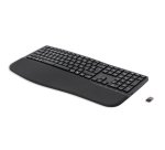 HP 680 Comfort Dual-Mode Keyboard clavier Maison RF sans fil + Bluetooth AZERTY Belge Noir