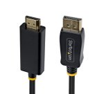 StarTech.com 1m DisplayPort-auf-HDMI-Adapterkabel mit Verriegelungssteckern, 4K 60Hz, HDR, unidirektionaler DP-zu-HDMI-Videokonverter, DP Desktop zu HDMI Monitor