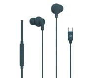 Celly UP1600TYPECBL cuffia e auricolare Cablato In-ear Musica e Chiamate USB tipo-C Blu