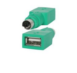 Conector ratón USB to PS2 Mouse Adapter, Verde