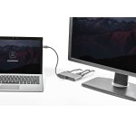 Hubb  HDMI 4K 60 Hz - 2x USB-A-hubb (3.2/2.0) och GbE - 28 cm