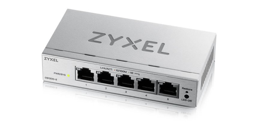 Zyxel GS1200-5V3 Managed L2 Gigabit Ethernet (10/100/1000) Desktop Grey