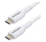 StarTech.com Cable de Carga USB-C Blanco de 2m - Cable UCB Tipo C de Carga para Ordenador Portátil - PD de 60W 3A - Cable de Transferencia de Datos USB 2.0 - Macho a Macho