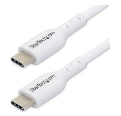 StarTech.com 1m USB-C Laadkabel, Charge & Sync, 60W (3A) PD, USB 2.0, Laptop Type C Laadkabel - Witte USB-C Oplaadkabel