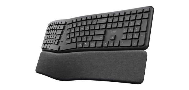 Trust Keyra Clavier sans fil multi-appareils ergonomique