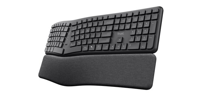 Trust Keyra Clavier sans fil multi-appareils ergonomique