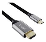 Trust 25630 changeur de genre de câble USB-C HDMI Noir, Argent
