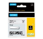 DYMO Rhino Industrial Vinyl Labels | 19 mm x 5.5 m | Black Print on White | Self-Adhesive | for Rhino & LabelManager Label Makers