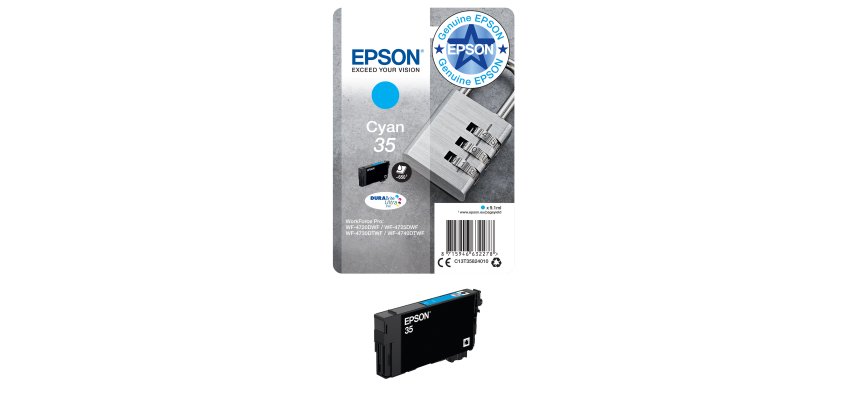 Epson 35 - cyan - original - ink cartridge
