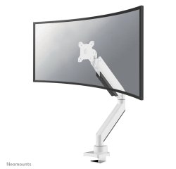 Neomounts NM-D775WHITEPLUS Brazo de monitor 10-49" - resorte de gas - Topfix - Tope-a-180°