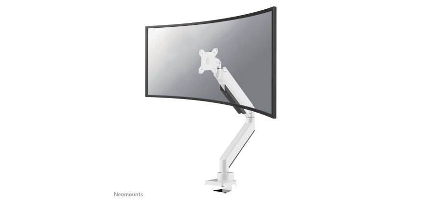 Neomounts NM-D775WHITEPLUS Support d'écran à fixer 10-49" - ressort à gaz - Topfix - arrêt 180°