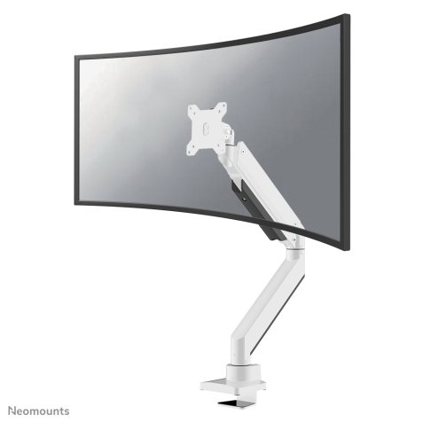 Neomounts NM-D775WHITEPLUS Brazo de monitor 10-49" - resorte de gas - Topfix - Tope-a-180°