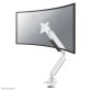 Neomounts NM-D775WHITEPLUS Brazo de monitor 10-49" - resorte de gas - Topfix - Tope-a-180°