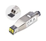 StarTech.com Convertisseur de Média Ethernet Gigabit Fibre vers RJ45, Optique Monomode 10km/Multimode 800m, Alimentation PoE, Design Compact, Boîtier Métallique, Micro Mini, TAA