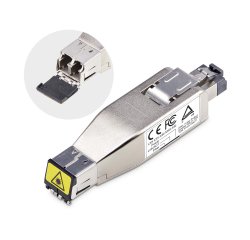 StarTech.com Convertisseur de Média Ethernet Gigabit Fibre vers RJ45, Optique Monomode 10km/Multimode 800m, Alimentation PoE, Design Compact, Boîtier Métallique, Micro Mini, TAA
