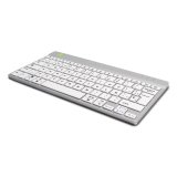 R-Go Tools Teclado ergonómico R-Go Compact Break, teclado compacto con software de pausa, QWERTY (ES), bluetooth, blanco