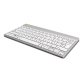 R-Go Tools Teclado ergonómico R-Go Compact Break, teclado compacto con software de pausa, QWERTY (ES), bluetooth, blanco