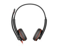 HP Poly Micro-casque stéréo USB-C Poly Blackwire 3225 + prise 3,5 mm + adaptateur USB-C/A (lot)
