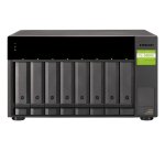 QNAP TL-D800C Boîtier de disques de stockage Boîtier disque dur/SSD Noir, Gris 2.5/3.5"