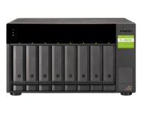 QNAP TL-D800C Boîtier de disques de stockage Boîtier disque dur/SSD Noir, Gris 2.5/3.5"