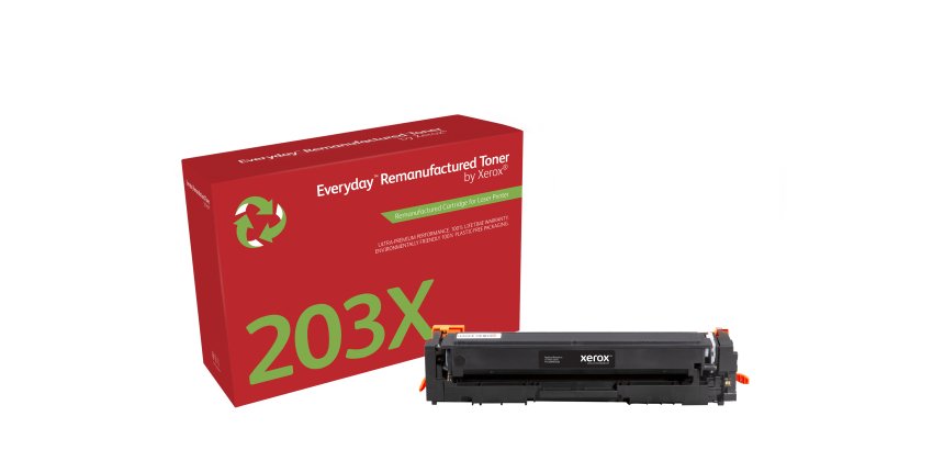 Toner remanufacturé Noir Everyday™ de Xerox compatible avec HP 203X (CF540X), Grande capacité