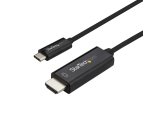 StarTech.com 1m USB C naar HDMI Kabel, 4K 60Hz USB Type C naar HDMI 2.0 Video Adapter Kabel, Thunderbolt 3 Compatibel, Laptop nar HDMI Monitor/Display, DP 1.2 Alt Mode HBR2, Zwart