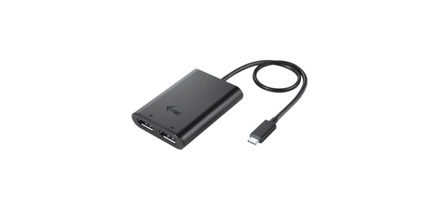 i-tec USB-C Dual 4K/60Hz (single 8K/30Hz) DP Video Adapter